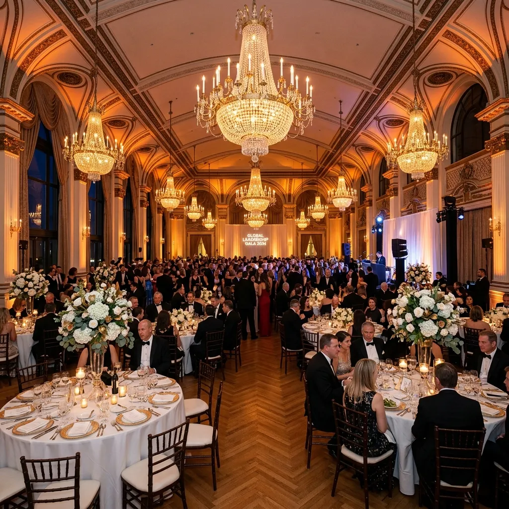 Corporate gala ballroom event